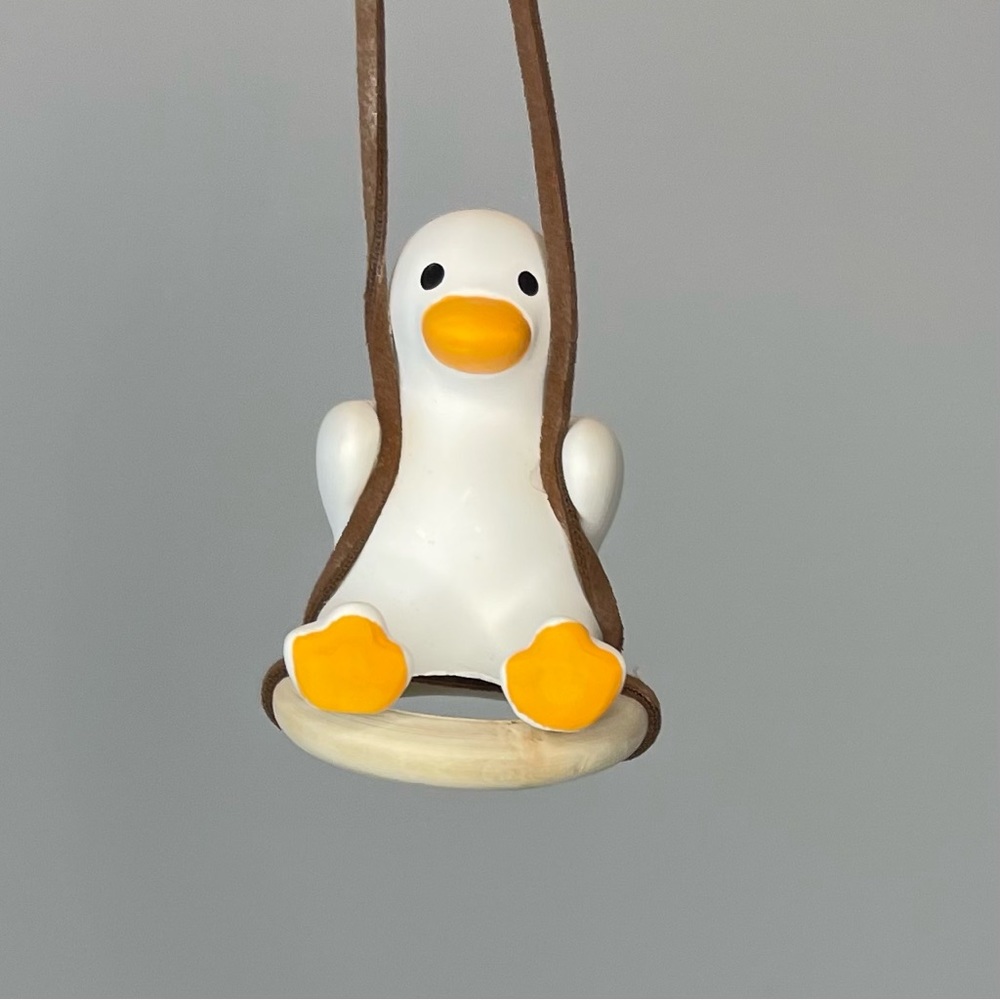 Swinging Duck Ornament for Car, Stand, or Tree